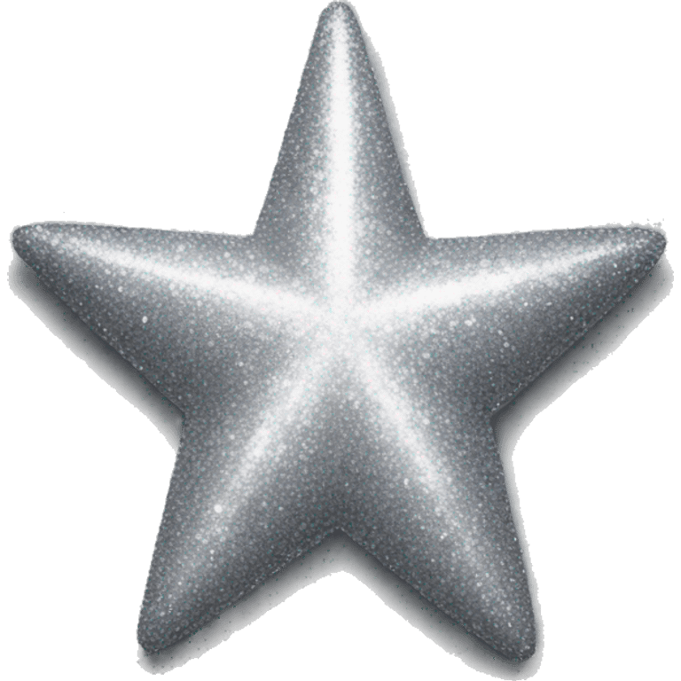 Silver glitter star emoji