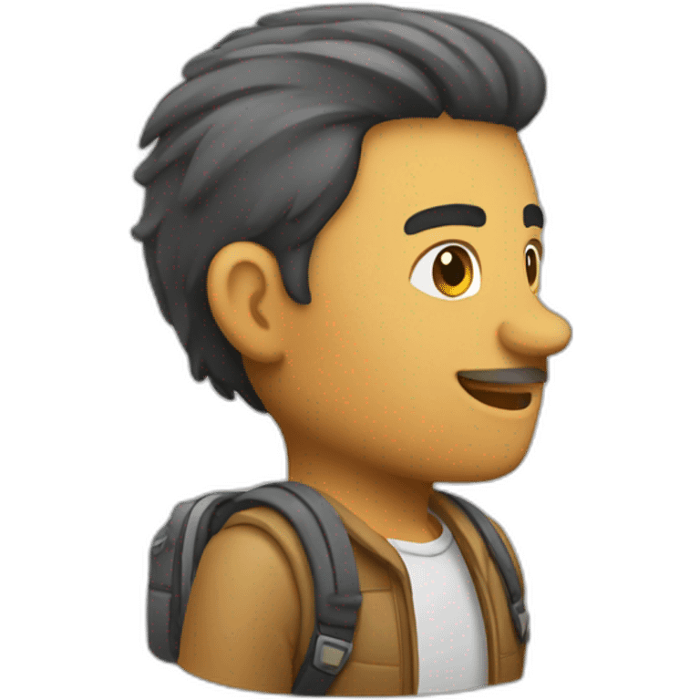 Traveller side view emoji