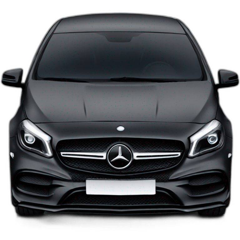 Mercedes a45 black emoji