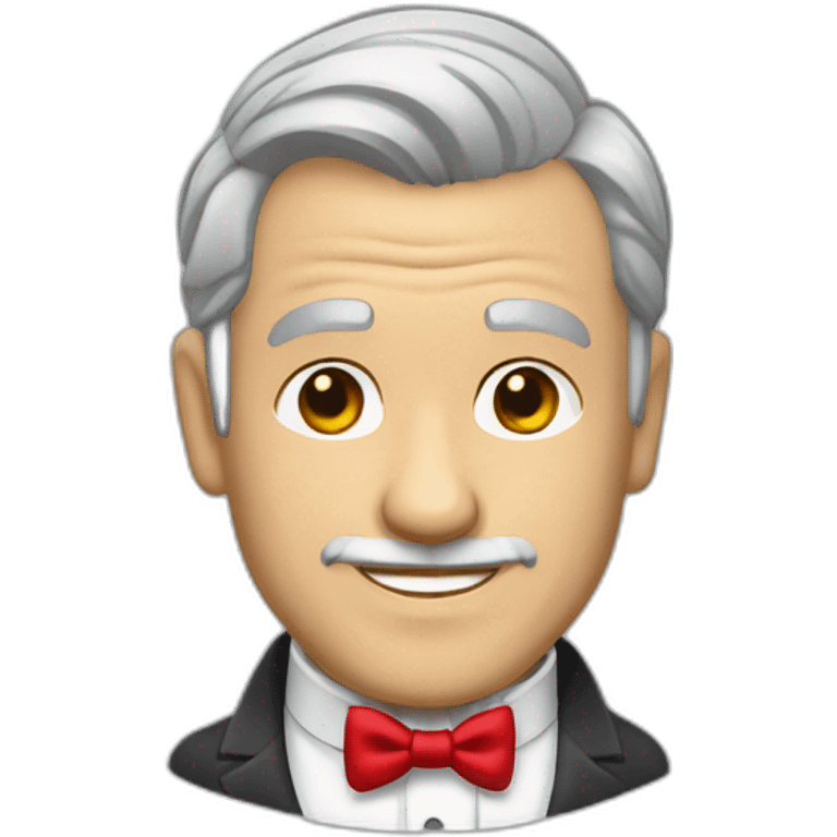 a-gray-haired-skullet-butler-wearning-dinner-jacket-with-red-bow-tie-without-glasses emoji