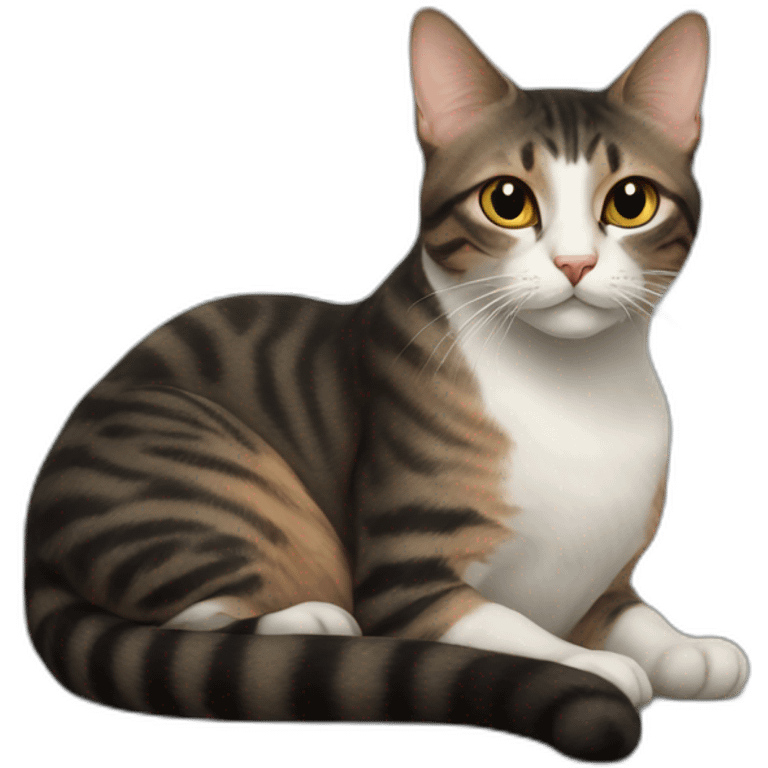 A cat on a tortul emoji