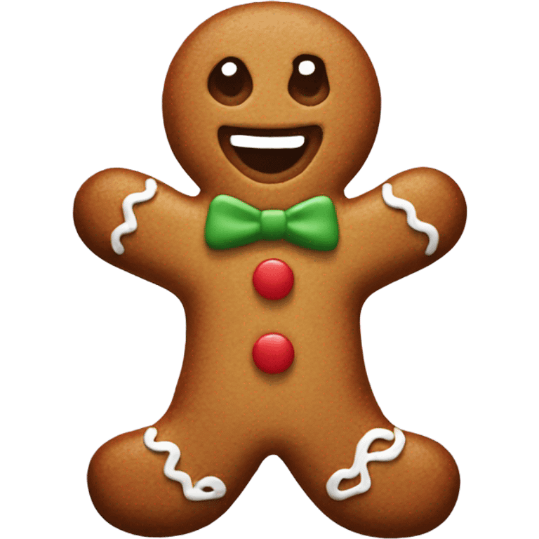 Gingerbread man emoji