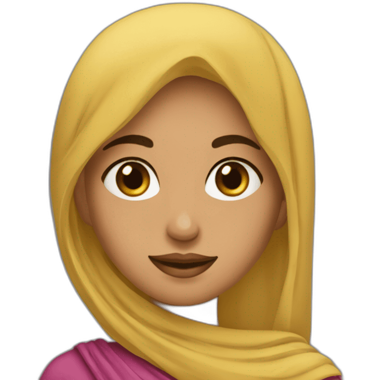 Fille arabe jolie emoji