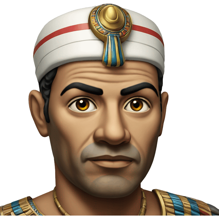 engenier 1970 photorealistic egyptian serious emoji