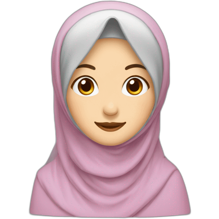 hijab happy Uyghur woman emoji