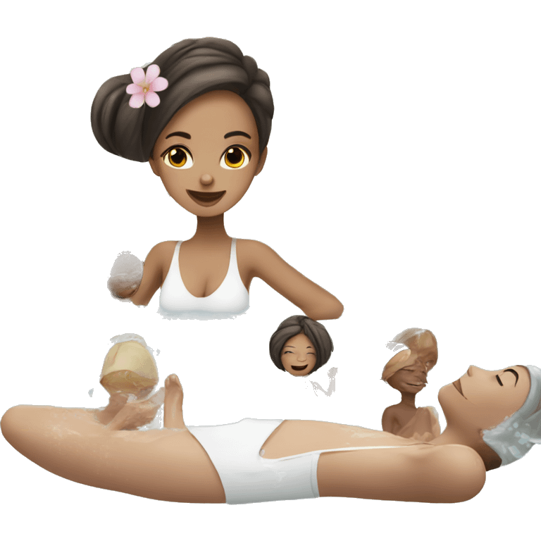 girl at spa emoji