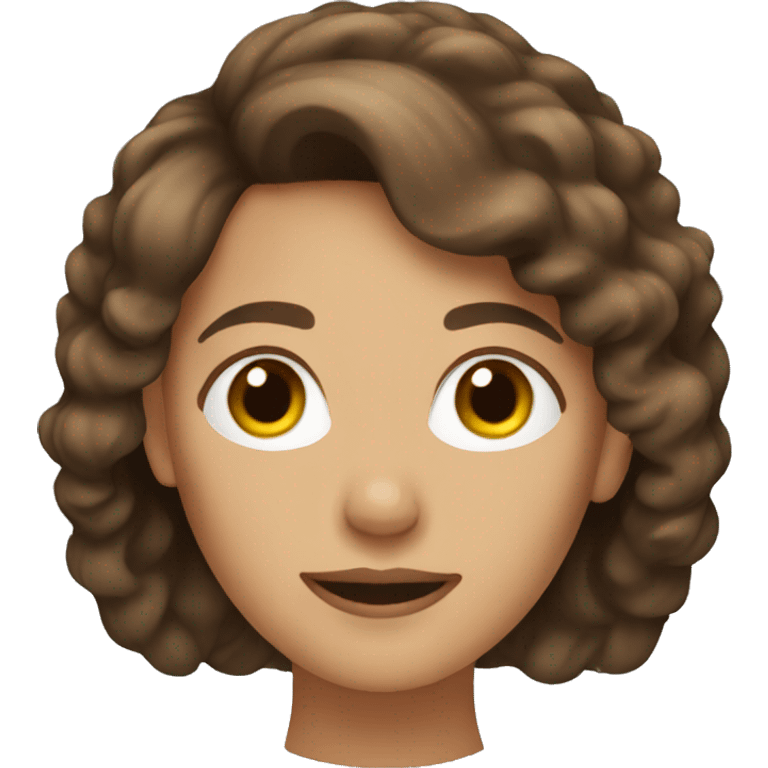 Brown hair lady  emoji