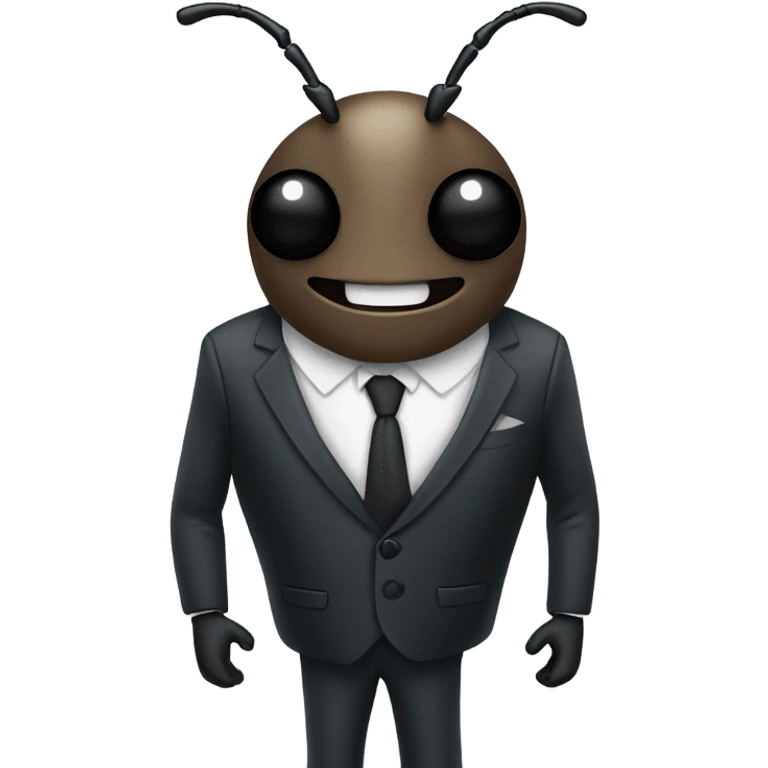 Beetle wearing a suit emoji