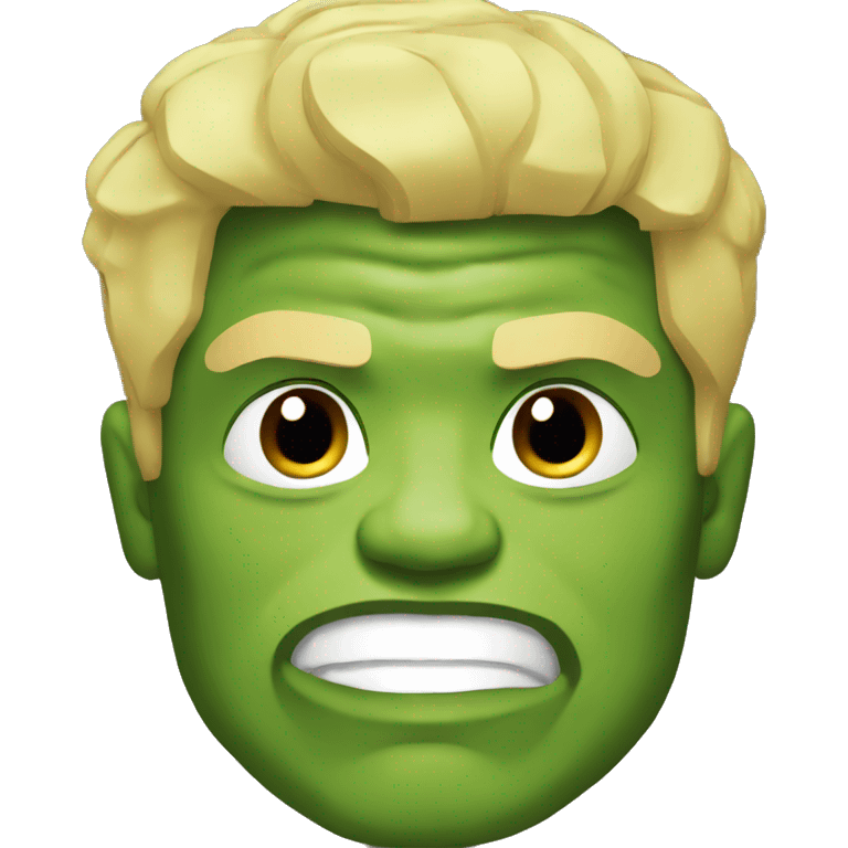 Hulk with blonde hair emoji