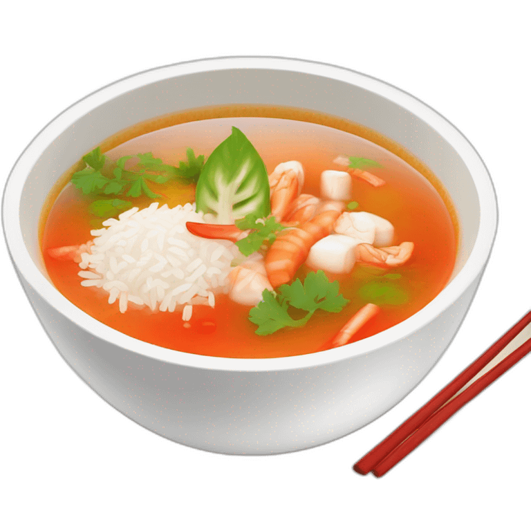 Tomyum-soup-with-rice emoji