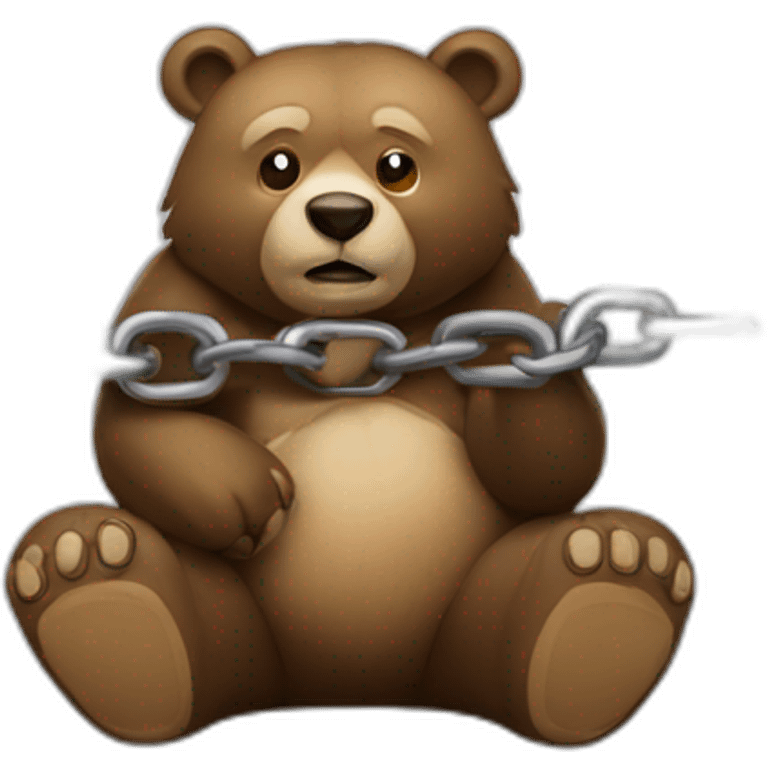 Bear in chain emoji