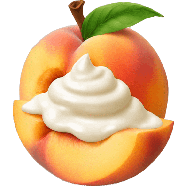 Peaches with cream emoji