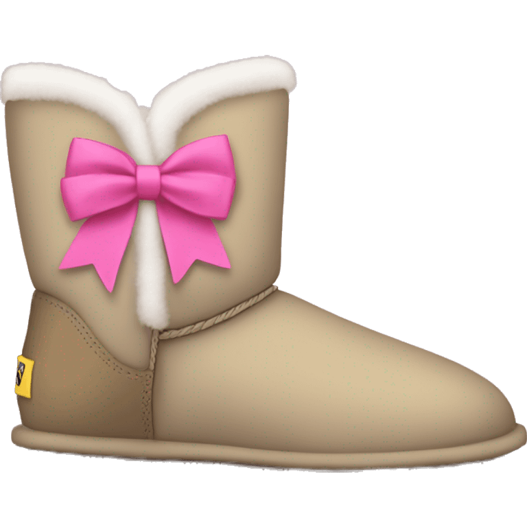 Uggs with pink bows emoji