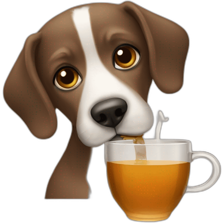 dog-drinking-tea emoji