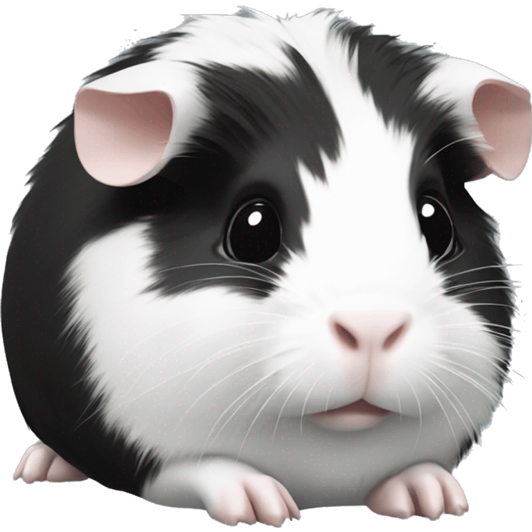 Black and white guinea pig emoji