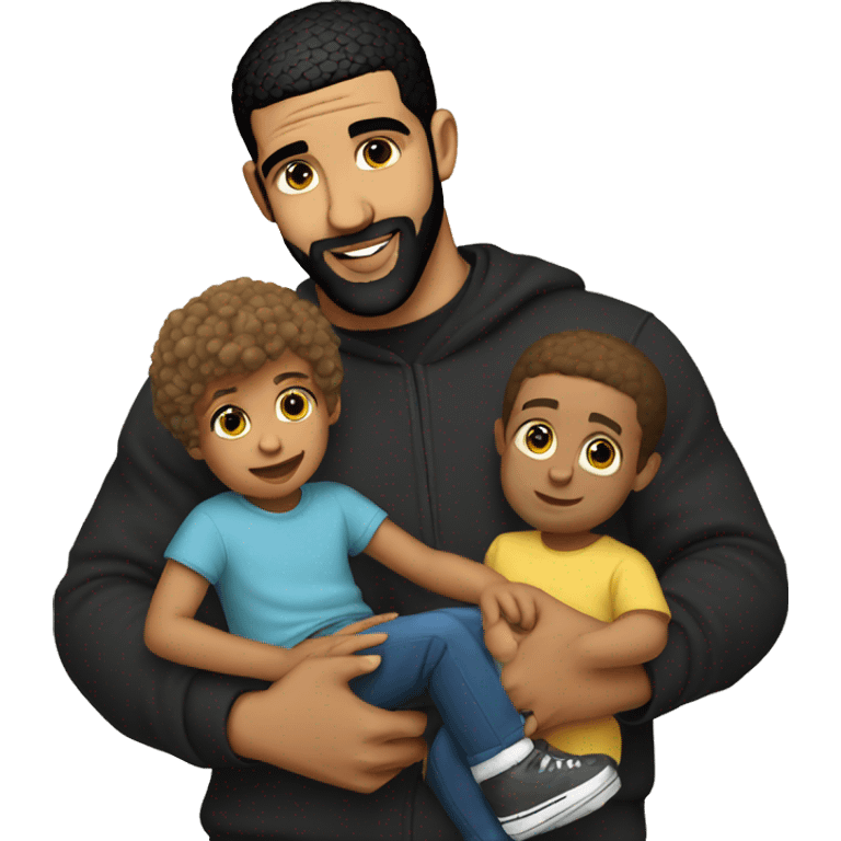 Drake holding kids emoji