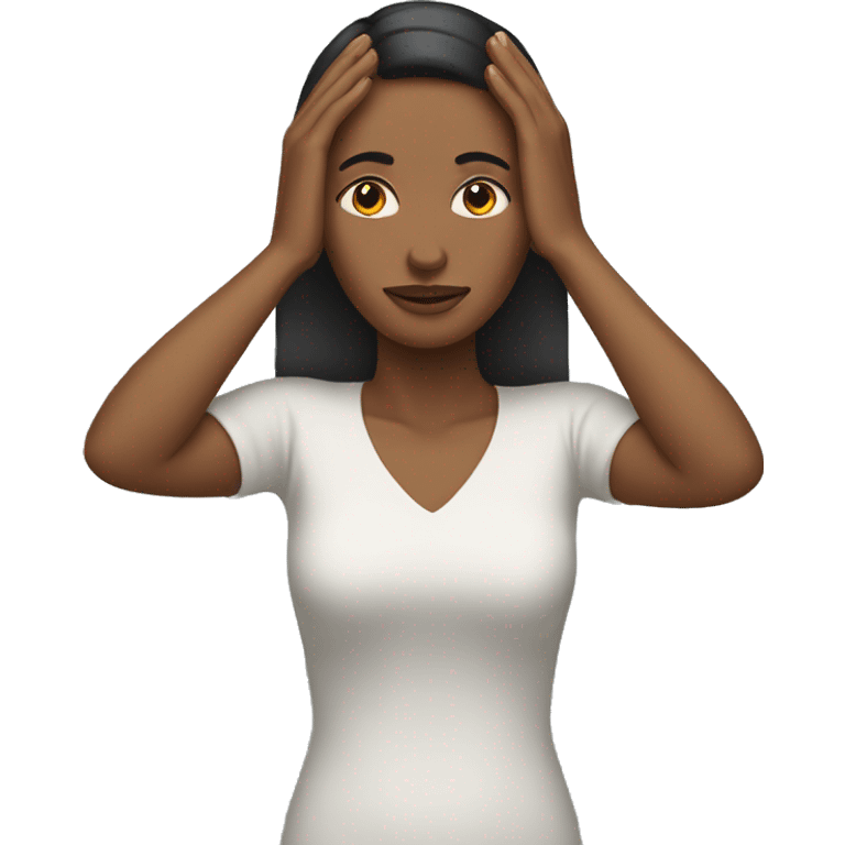 A woman who places her hand on her forehead  emoji