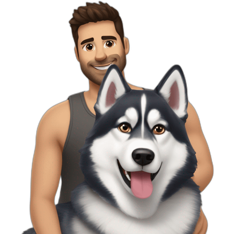 Husky et moi emoji