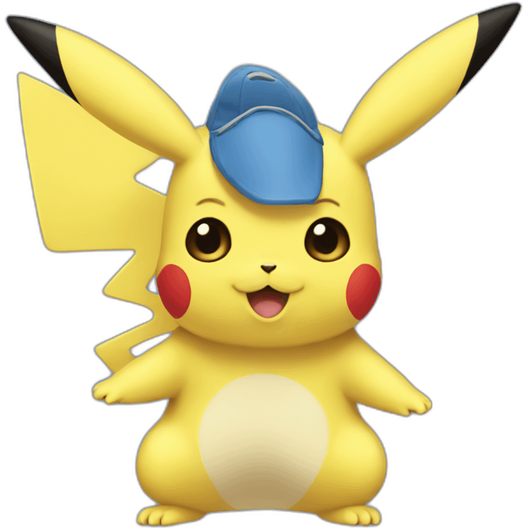 blue pikachu emoji