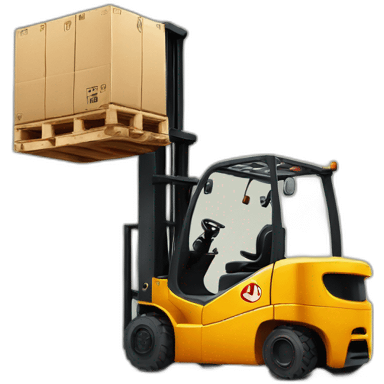 anthropomorphic forklift emoji