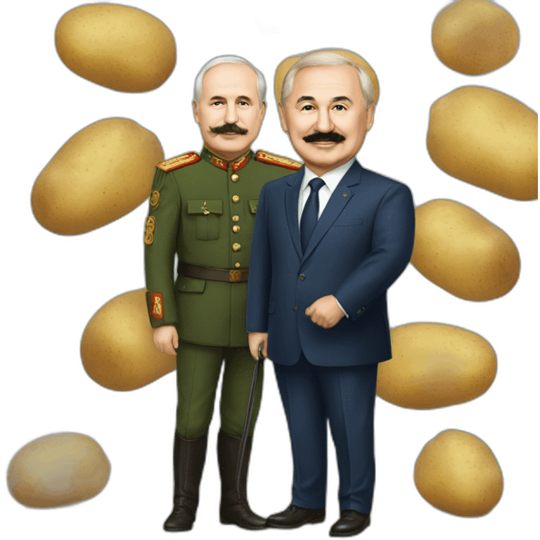 Lukashenko and potato emoji