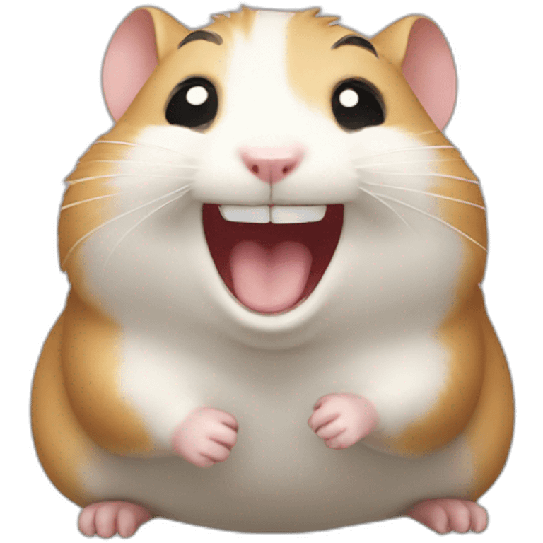 laughing hamster emoji