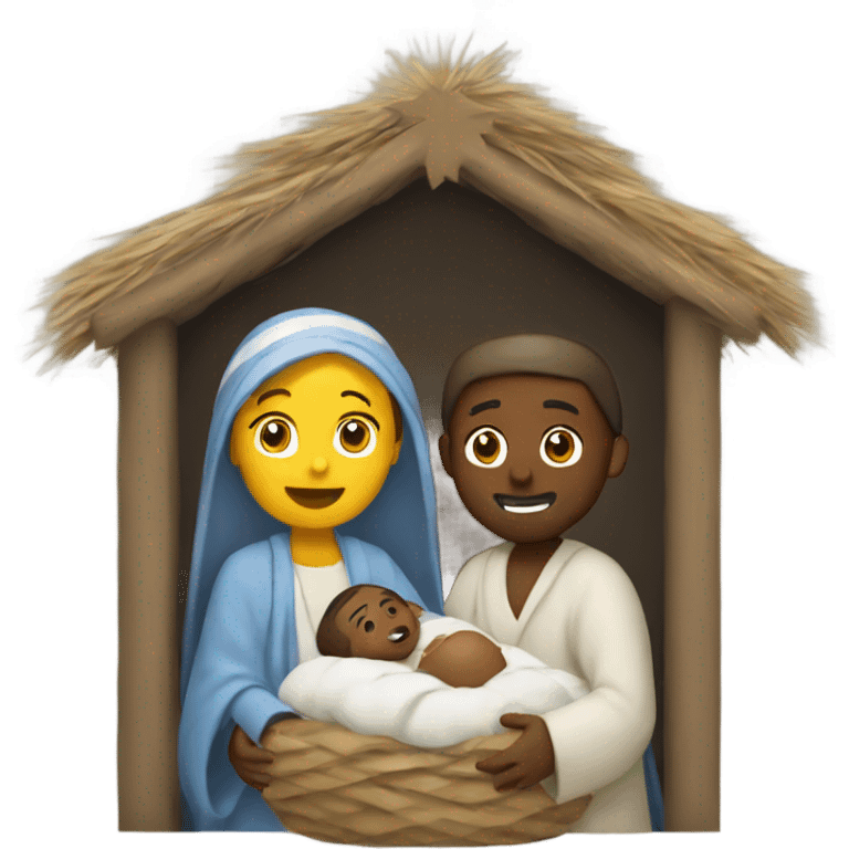 Christmas nativity emoji