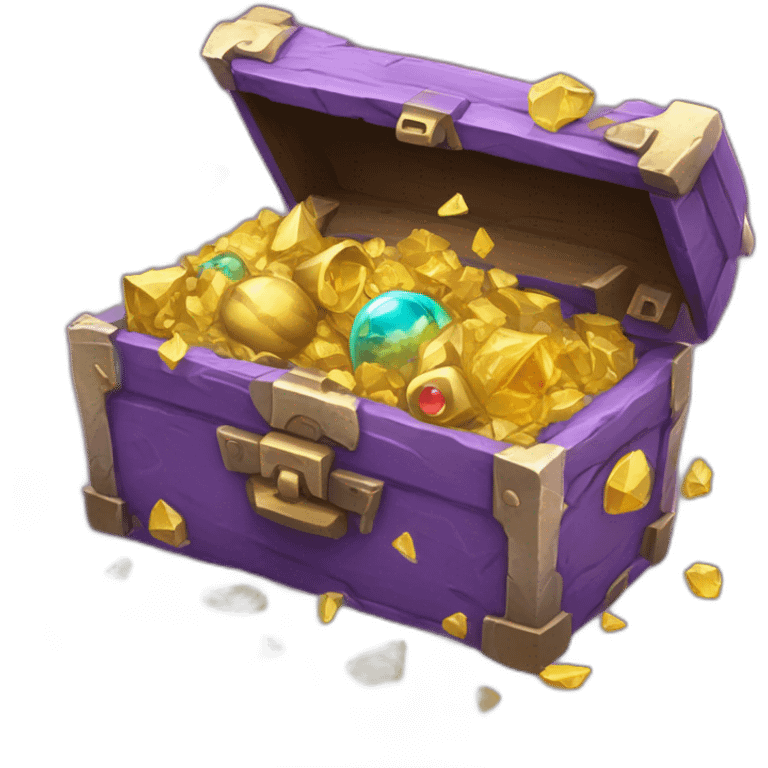 Pokemon Game LootCase Purple Chaotic Color Rich Treasure Legendary Epic Items and Pokemons Inside emoji