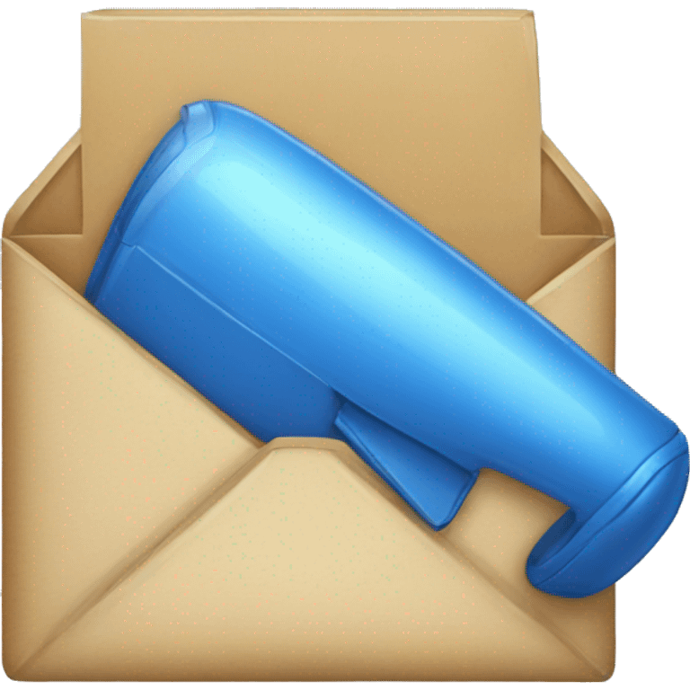 phone blue mail emoji