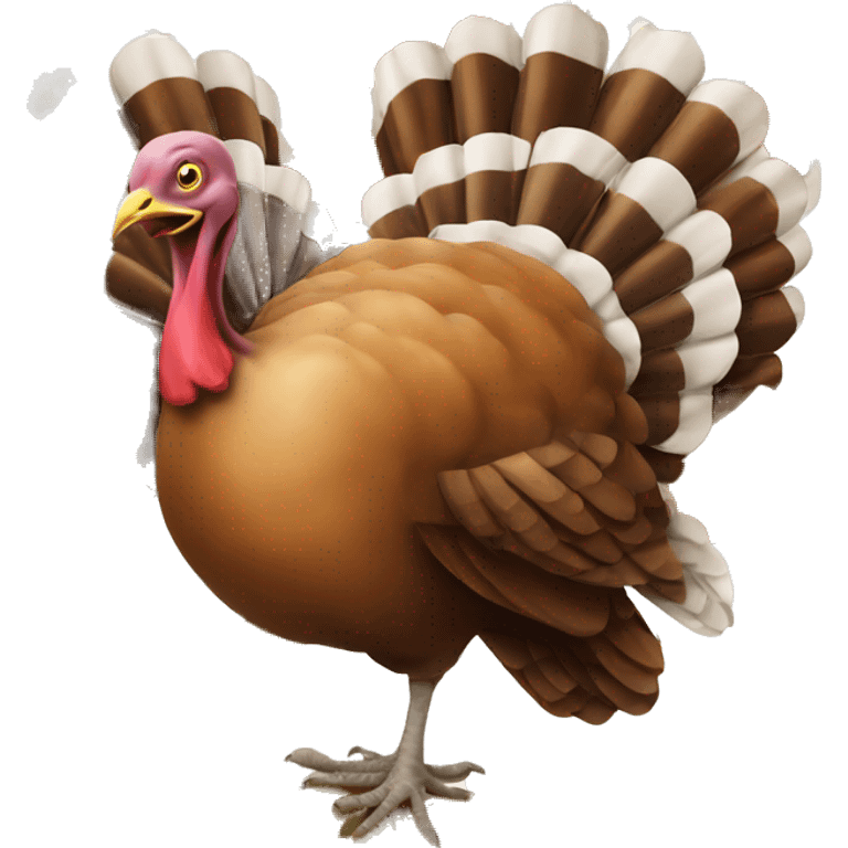 Realistic turkey isolated  emoji