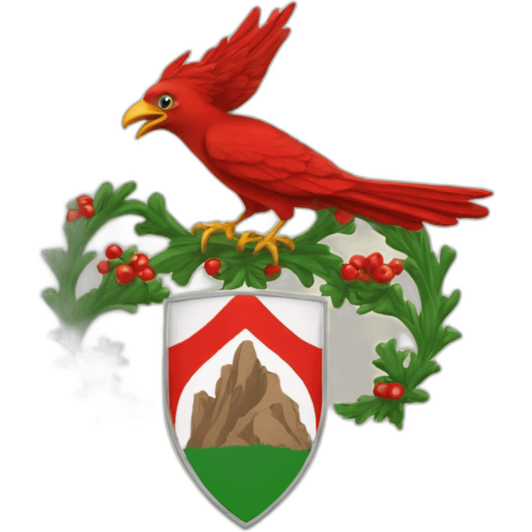 south tyrol red bird coat of arms emoji