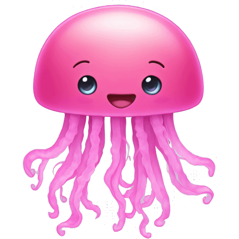 cute pink jellyfish emoji