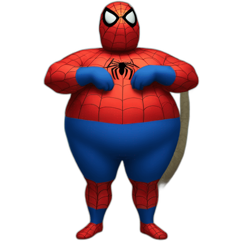 Fat-spiderman-on-an-island emoji