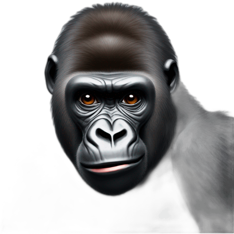 Gorilla with Mark Zuckerberg emoji