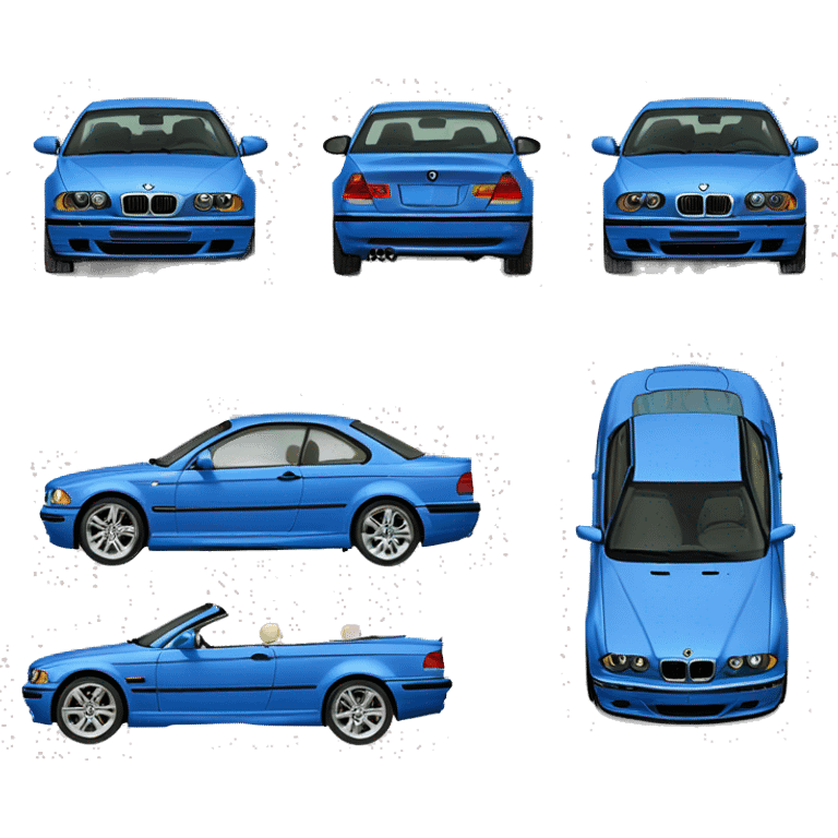 Topaz Blue BMW 330ci 2001 emoji