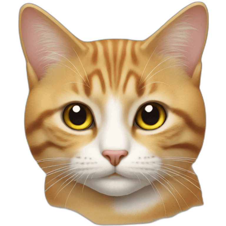 Chat sur un chat emoji