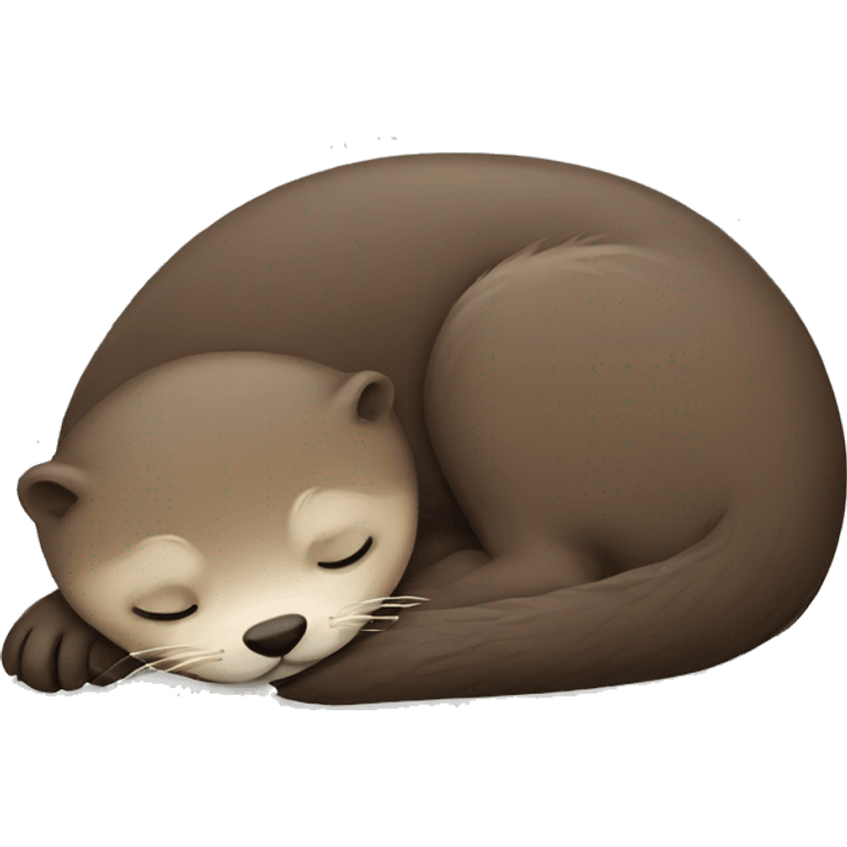 Sleeping otter  emoji