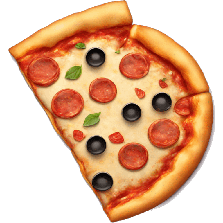 Yummy delicious pizza emoji