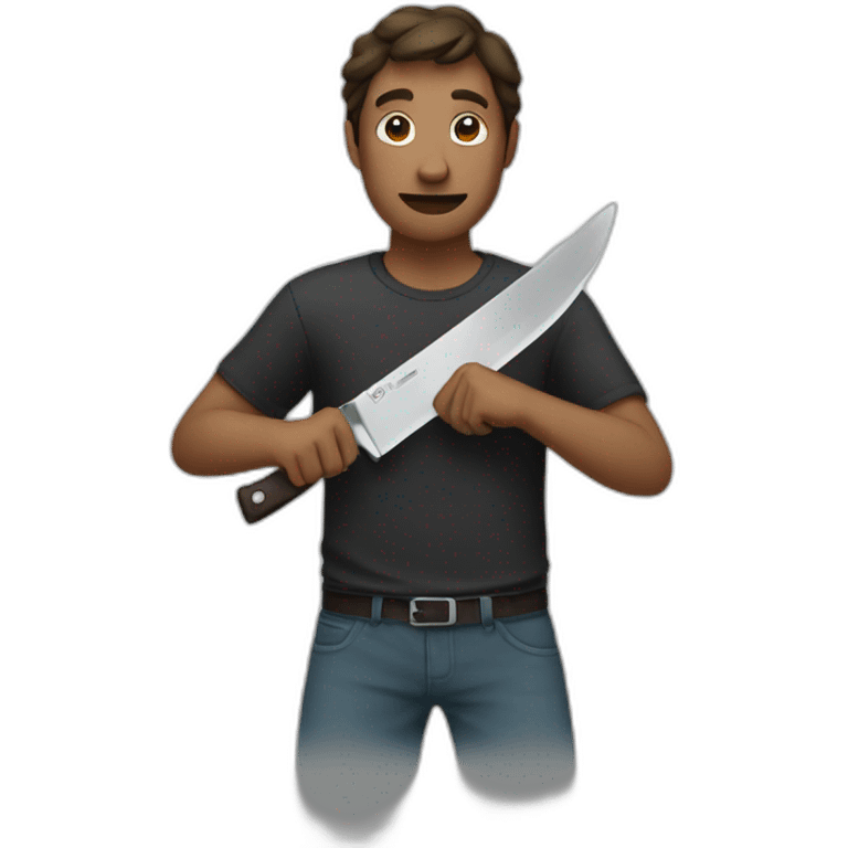 guy with knife emoji