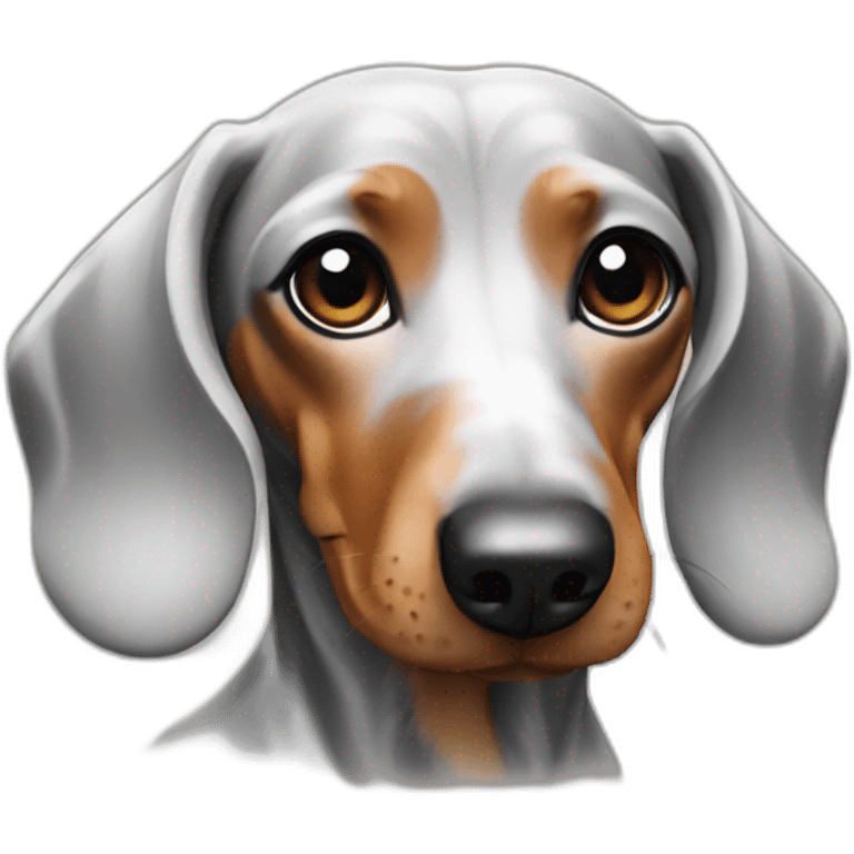 Dachshund marble emoji