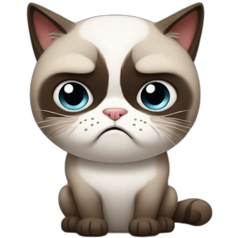 Grumpy cat emoji