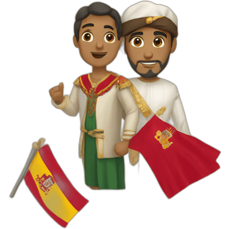 Spain and morocco emoji