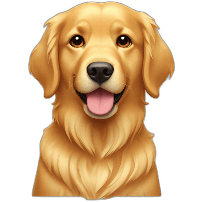 golden retriever morning  emoji