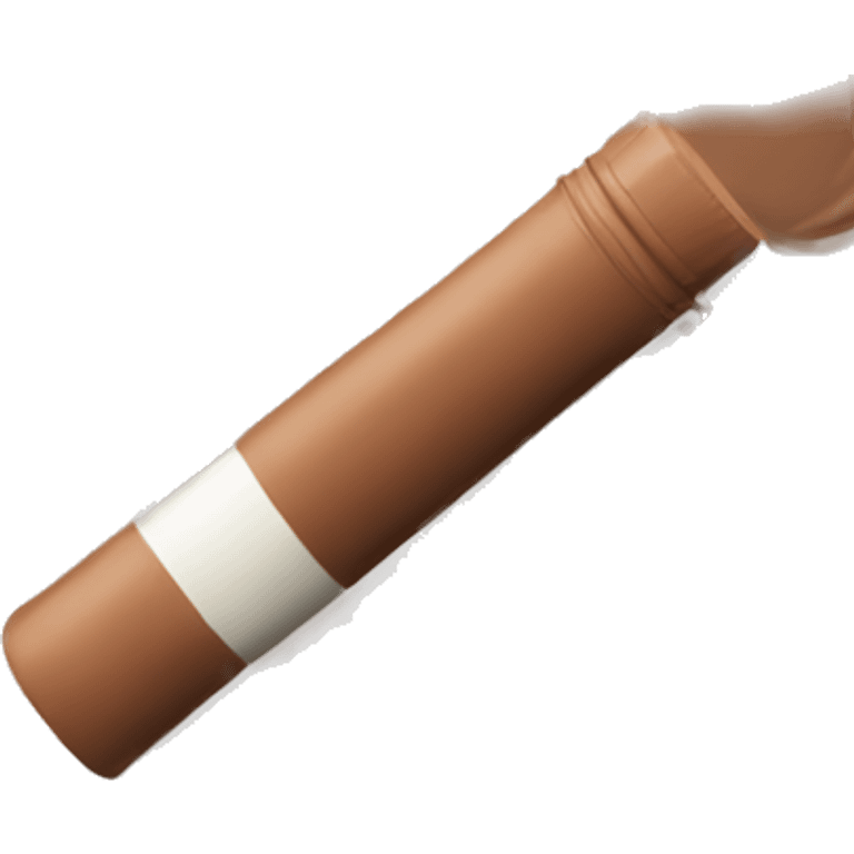 Aesthetic brown lip balm emoji