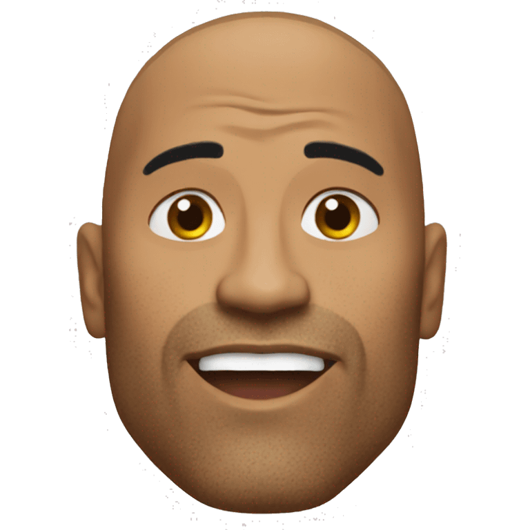 the rock smack emoji