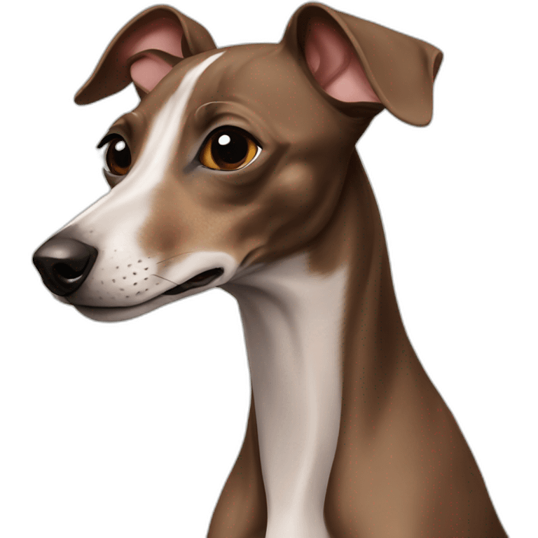 Brown Italian greyhound emoji