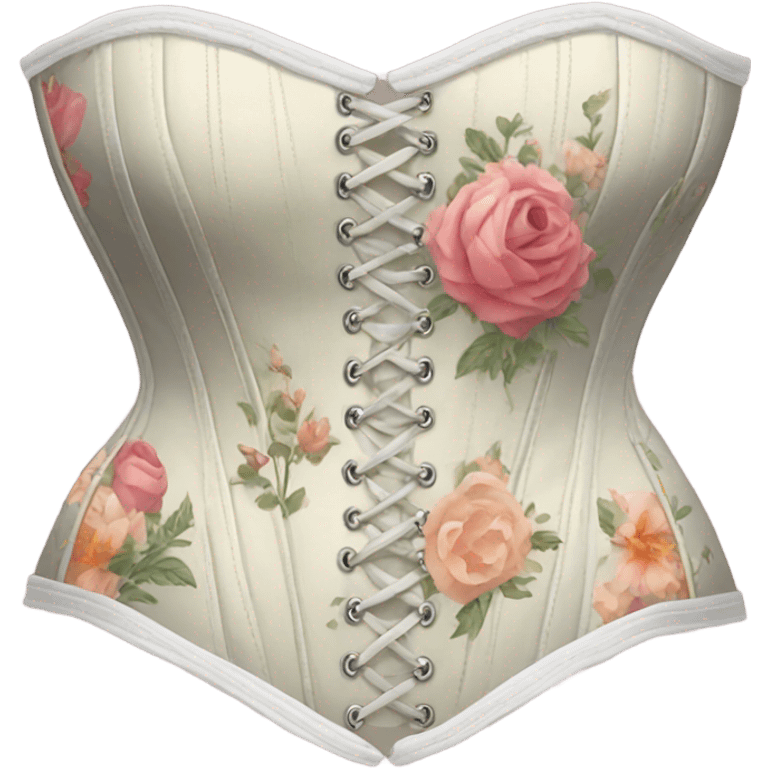 Floral corset  emoji