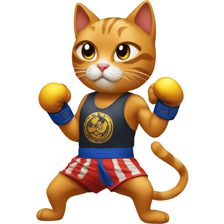 Muay thai cat  emoji