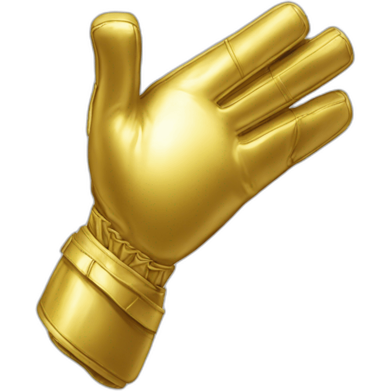 guante de oro de portero emoji