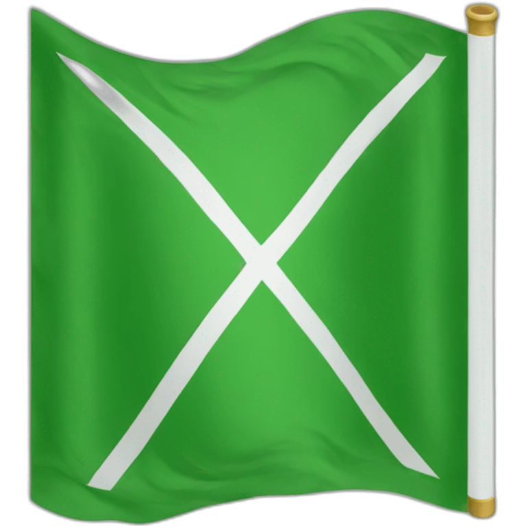 green classic flag emoji